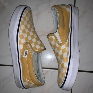 Vans checkered slip on shoes